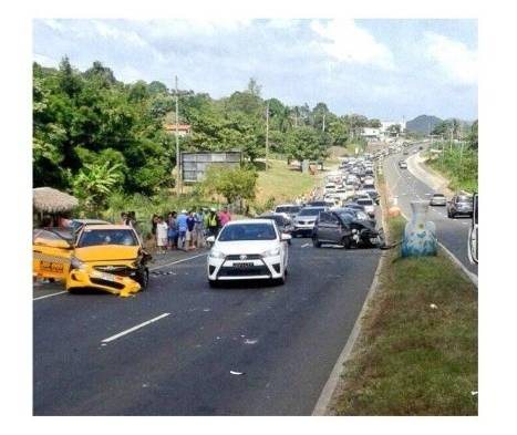 Imagen del accidente en Capira.