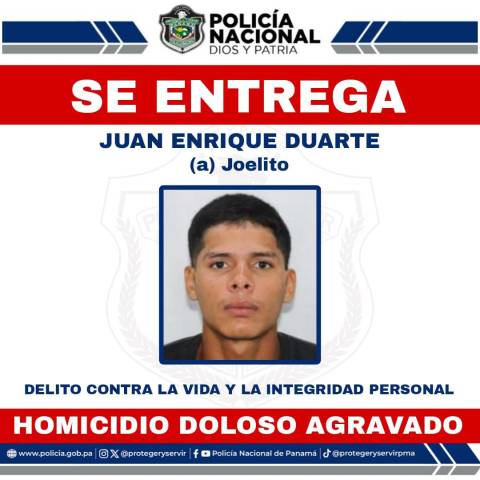 Alias “Joelito” se entrega en La Chorrera