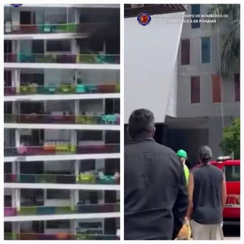 Apartamento se incendia en la Avenida Balboa