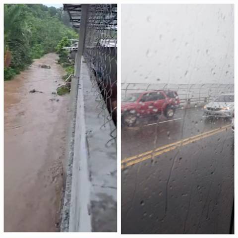 Palo de agua en la capital