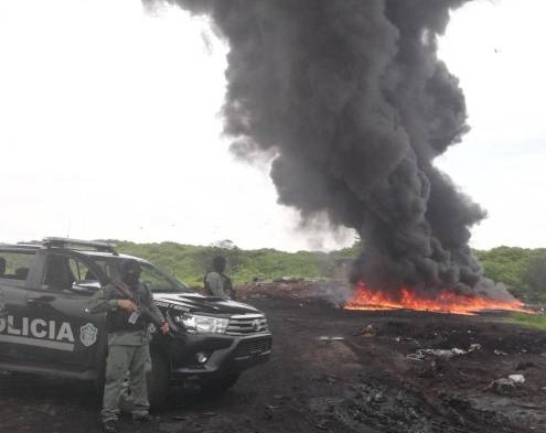 Autoridades destruyen 10.7 toneladas de drogas