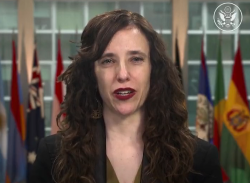 Jessica Stern, enviada especial de Estados Unidos en temas de Derechos Humanos de las personas LGBTQI+.