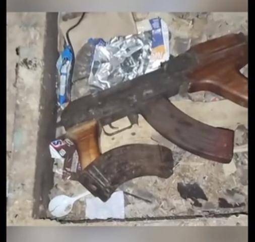 Las armas confiscadas en Colón.