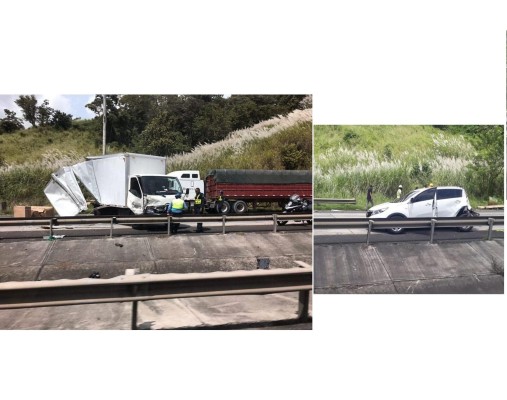 Colisión múltiple deja varios heridos en la vía hacia el puente Centenario