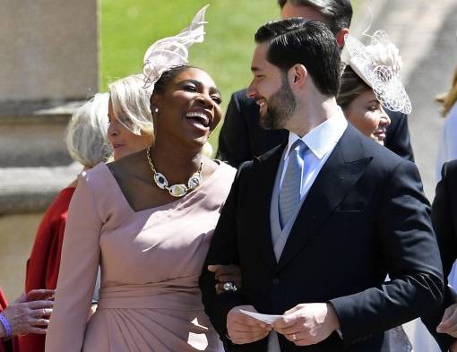 Serena Williams y su esposo.