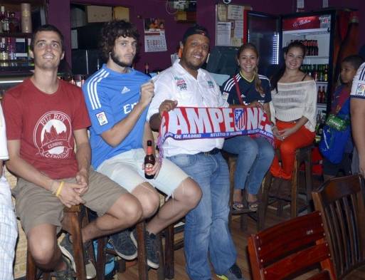 Los fanáticos del Atléticos debieron conformarse.