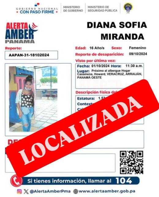 Localizan en Kuna Nega a la adolescente Diana Sofía Miranda