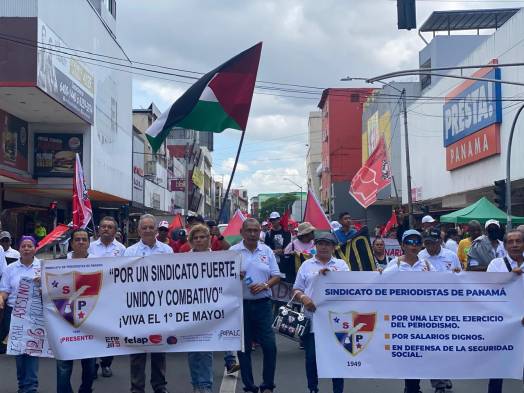 Trabajadores panameños celebran el 1 de mayo