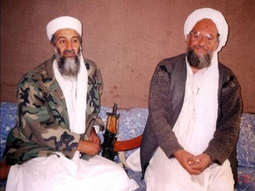 Osama bin Laden y Ayman al Zawahiri.