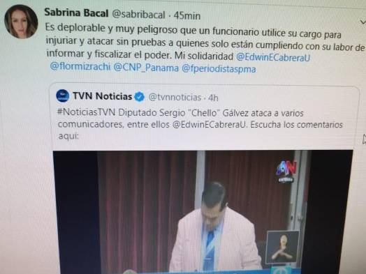 Presidenta del CNP reacciona ante comentarios despectivos de 'Chello' 