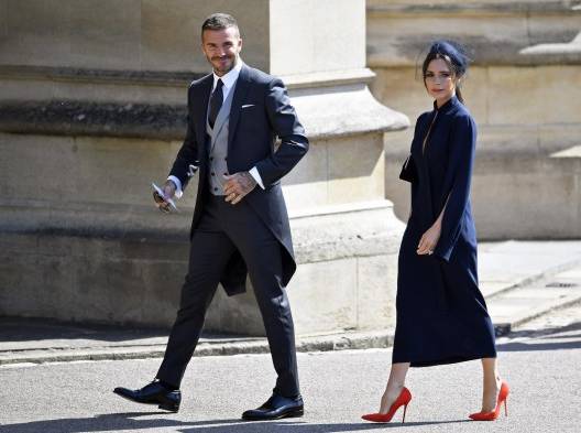 David Beckham y su mujer, la ex Spice Girl Victoria Beckham.