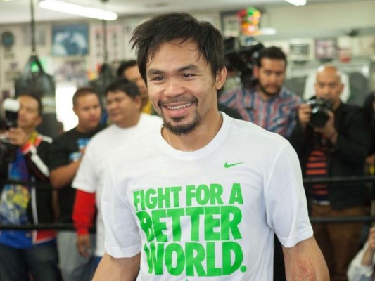 Pacquiao se prepara en el Wild Card de Los Ángeles.