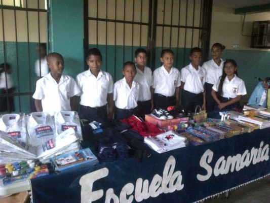 Estudiantes en San Miguelito.