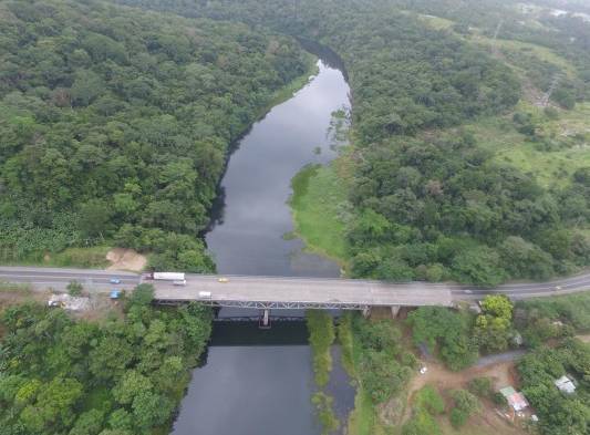 Vista panorámica del río Chagres.