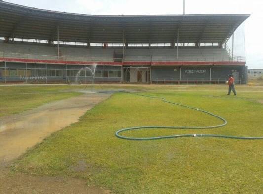 Así se encuentra actualmente el estadio de Miraflores.