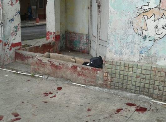 En este sitio el joven fue baleado.