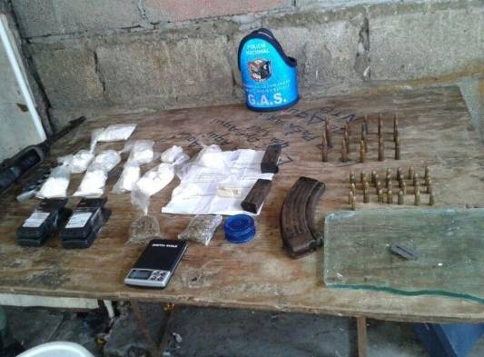 Artículos decomisados.