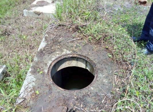 Rescatan a perro que cae en una alcantarilla