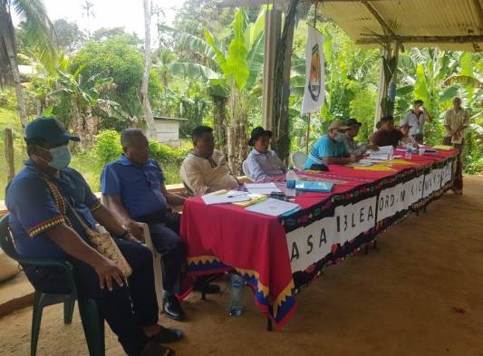 Durante Asamblea General en La Bonga (Chagres).