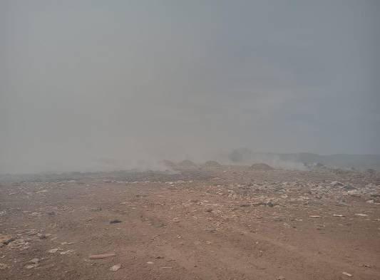 Humo tóxico arropa a la ciudad de Santiago