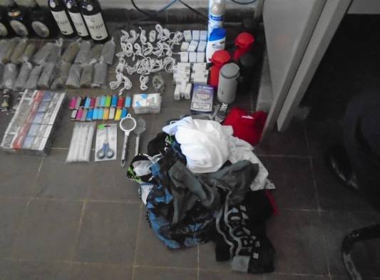 Escondían artículos prohibidos en un basurero de La Joyita