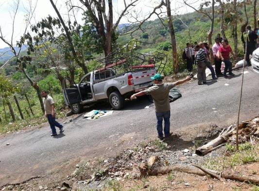 Accidente en la carretera Cerro Viejo, en la provincia de Chiriquí..