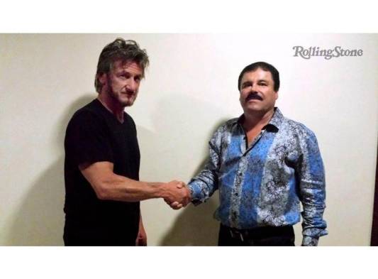 Chapo Guzmán y Sean Penn .