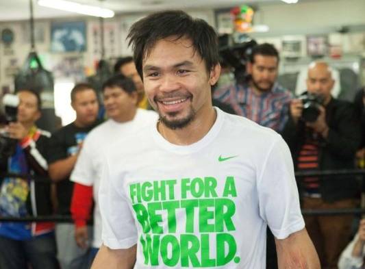 Pacquiao se prepara en el Wild Card de Los Ángeles.