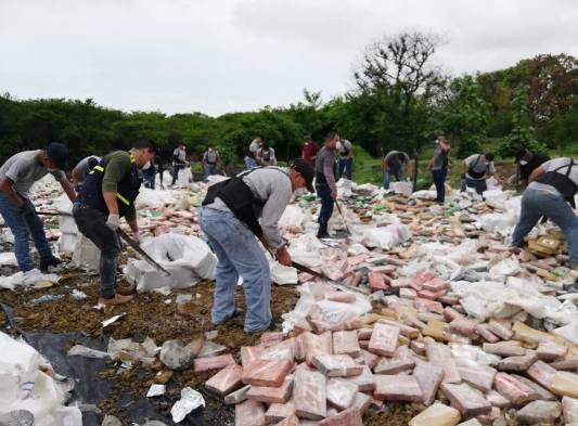 Autoridades destruyen 10.7 toneladas de drogas
