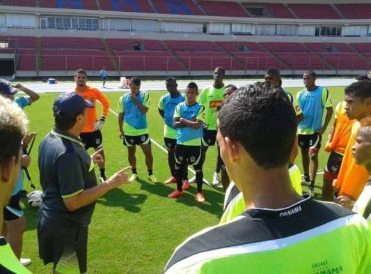 Entrenamientos con miras a la Copa Centroamericana.