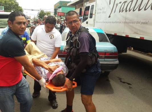 Herido fue trasladado al hospital