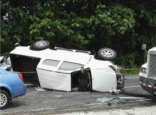 Accidente en la entrada de Gorgona.