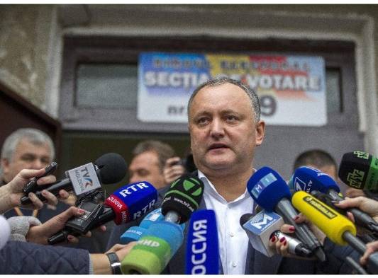 El candidato socialista Igor Dodon.