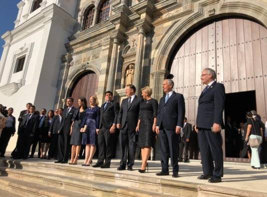 Así ha sido el look de la primera dama durante la visita del papa