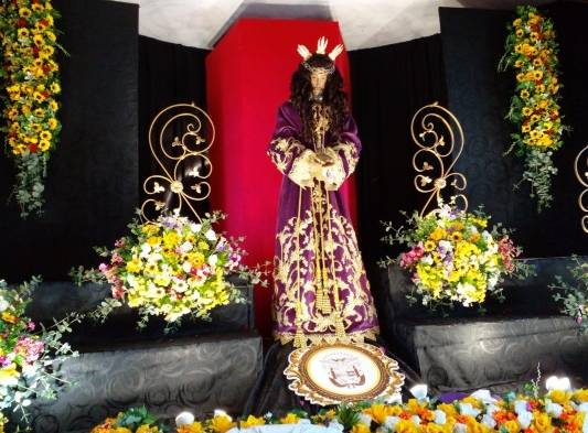 Abarrotada estuvo la misa del Santo Milagroso Jesús de Nazareno en Atalaya