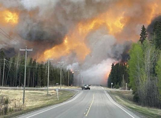 Incendios forestales en Alberta, Canadá.