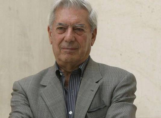 Mario Vargas Llosa en Barcelona, España.