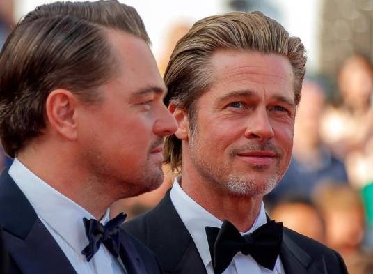 Leonardo DiCaprio y Brad Pitt, duelo de guapos en la alfombra roja de Cannes