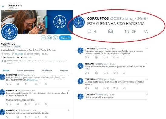 Hackean la cuenta de Twitter de la Caja de Seguro Social