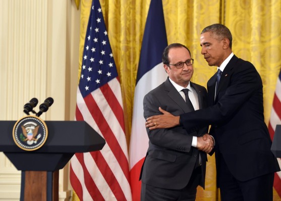 Presidente de Francia y Estados Unidos .