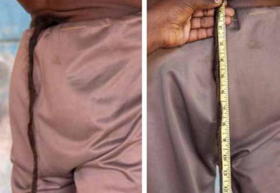 Hombre con cola es venerado como dios