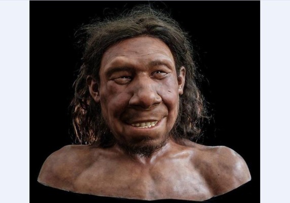 Reconstrucción digital de Krijn, un joven que se cree vivió hace entre 50 mil y 70 mil  años. Su cráneo fue localizado hace veinte años.