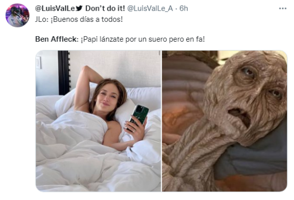 Jennifer se muestra risueña al despertar de su noche de bodas