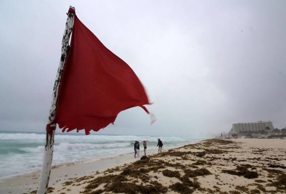 La tormenta subtropical Alberto, la primera de la temporada de huracanes en el Atlántico.