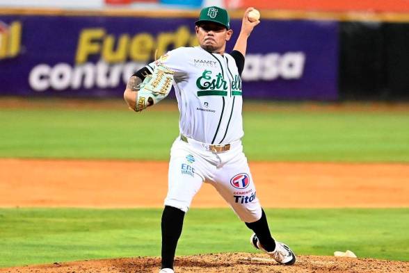 Andy Otero durante su salida frente a las Águilas Cibaeñas.