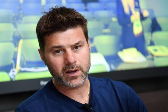 En la imagen un registro del entrenador argentino de fútbol, Mauricio Pochettino.