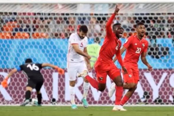 RODRÍGUEZ CELEBRA EL GOL ANOTADO EN RUSIA, ANTE TÚNEZ.