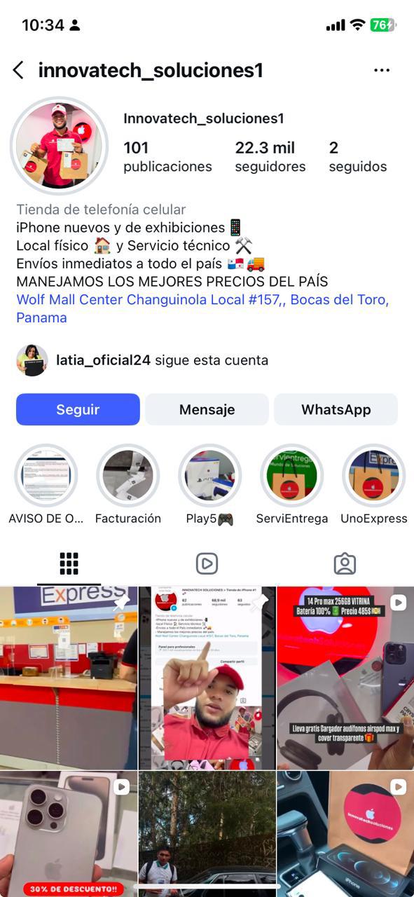 Esta es la cuenta que según Nixon Guevara, lo estafó.