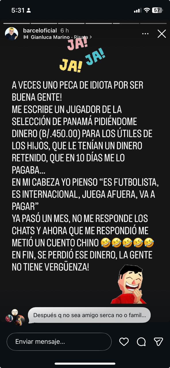 Barceló explota y expone a futbolista por deuda