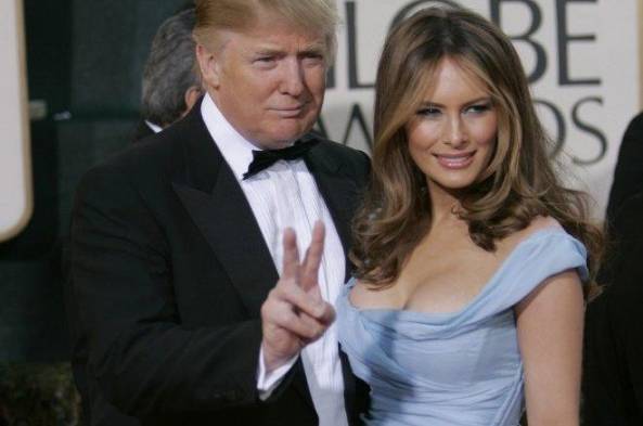 El presidente de EE.UU., Donald Trump y la primera dama, Melania Trump.